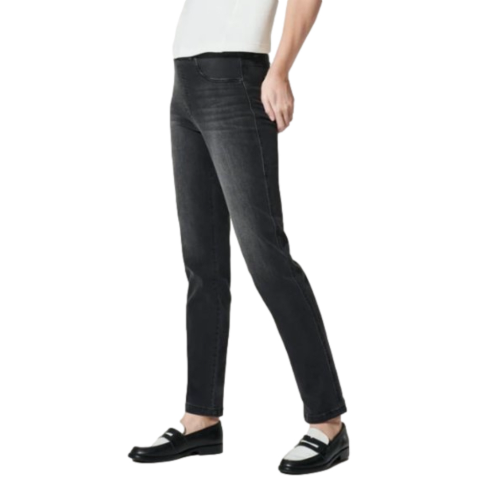 NWT! Spanx Ankle‎ Straight Leg Jeans, Vintage Black  / Medium